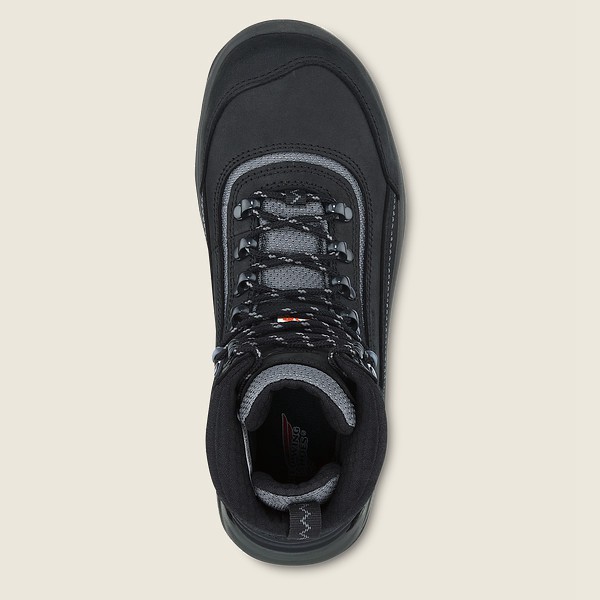 Red Wing Hiking Boots Black/Grey - Red Wing Womens Trades - 6-inch Waterproof Csa Safety Toe - FZMRW